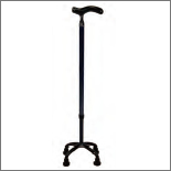 4点杖「オールカーボンクォッドケイン4点式」